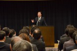 野田首相は空疎な弁舌に終始した。＝16日午後5時、参院会館。写真：田中撮影＝