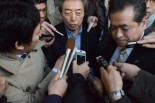 「再稼働させないことを明言するのですか？」筆者の質問に細川氏は「22日の記者会見で話します」と答えるに留めた。＝20日、八重洲　写真：田中龍作＝