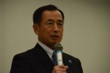 田母神俊雄・立候補予定者。「原発と核武装は分けて考える」とかわした。=7日午後、衆院会館　写真：筆者=