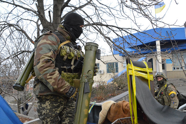 ウクライナ軍の前線は緊迫の度を増す。＝ドネツク州　写真：筆者＝