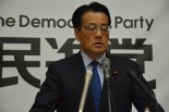 岡田代表はいずれ統一名簿に踏み切るものと見られている。=5月27日、国会内　撮影：筆者=