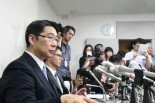 前川喜平・前文科省事務次官。「（総理のご意向文書が）あったものをなかったとは言えない」「行政が歪められた」と話した。＝25日、日本弁護士会館　撮影：筆者＝