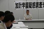 「30年4月開学がなければリセットか？」桜井座長は何度も念を押した。＝25日、衆院会館　撮影：田中＝